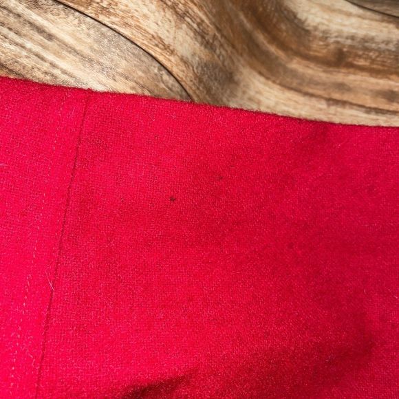 Vintage Woolrich Wool Button Shirt Red Collar Size Medium - Picture 4 of 10